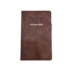 Scholar A5 365 Dateless Planner Journal - Brown - 365PL-BR